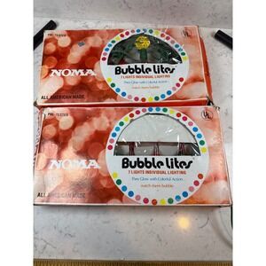 Vintage Noma Bubble Lites 7 Light Sets and GKI Bethlehem 3 Pack Replacement